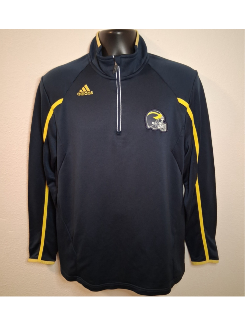 Adidas Michigan Wolverines Men's Medium 1/4 Zip NCAA Pullover Sweatshirt